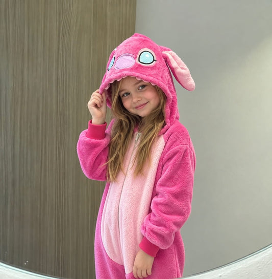 Pijama Mameluco Disfraz Cosplay Stitch Mamelucos Niño Niña