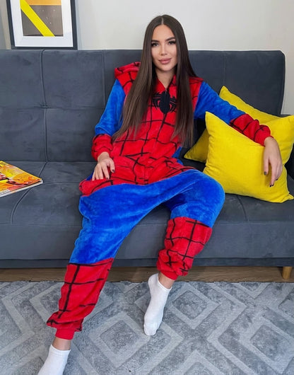 Pijamas Mamelucos Pijama Spiderman Kigurumi Adulto