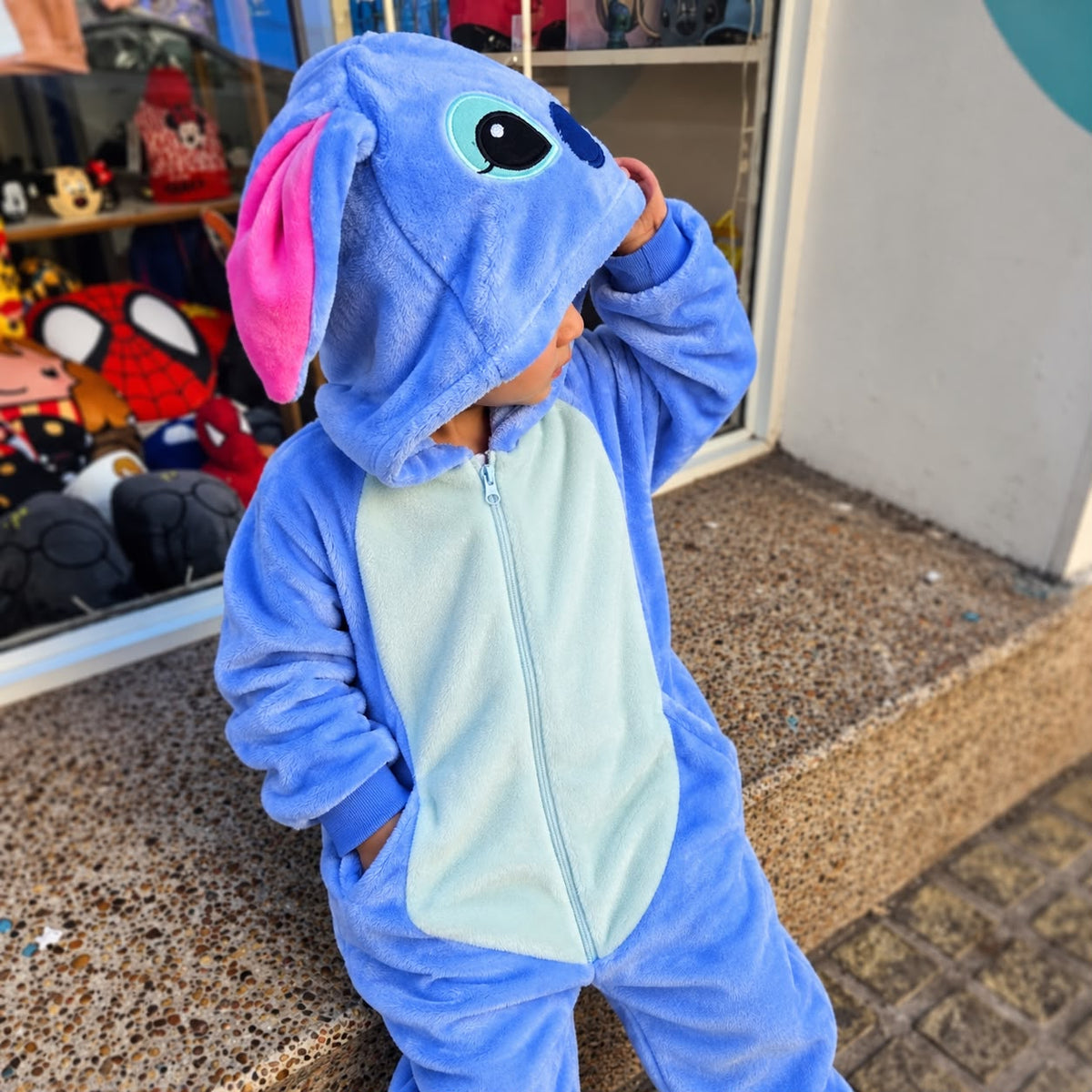 Pijama Mameluco Disfraz Cosplay Stitch Mamelucos Niño Niña
