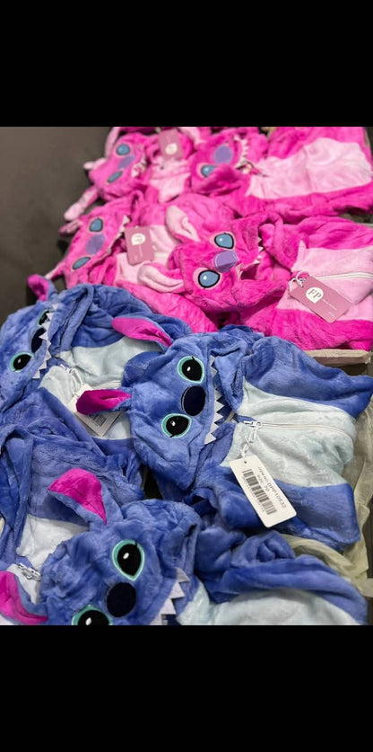 Pijama Mameluco Disfraz Cosplay Stitch Mamelucos Niño Niña
