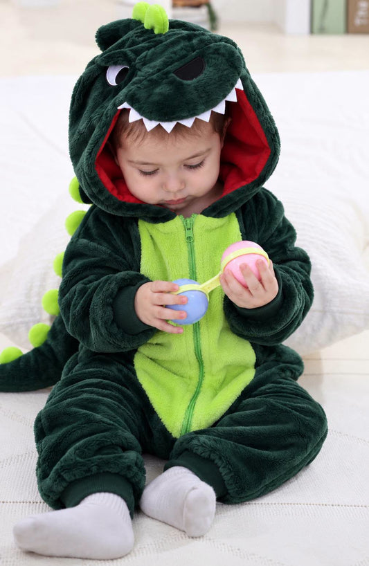Pijama mameluco kigurumi Dinosaurio verde