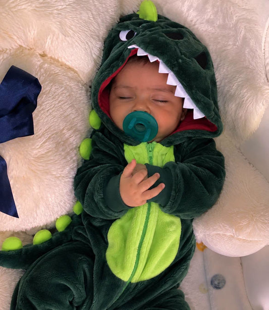 Pijama mameluco kigurumi Dinosaurio verde